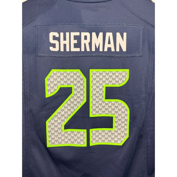 Women’s NIKE NFL Medium Seahawks #25 Sherman Jersey - Picture 4 of 7